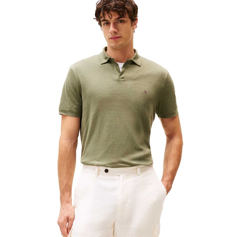 Tommy Hilfiger Regular Fit Linen Polo Shirt image number 0